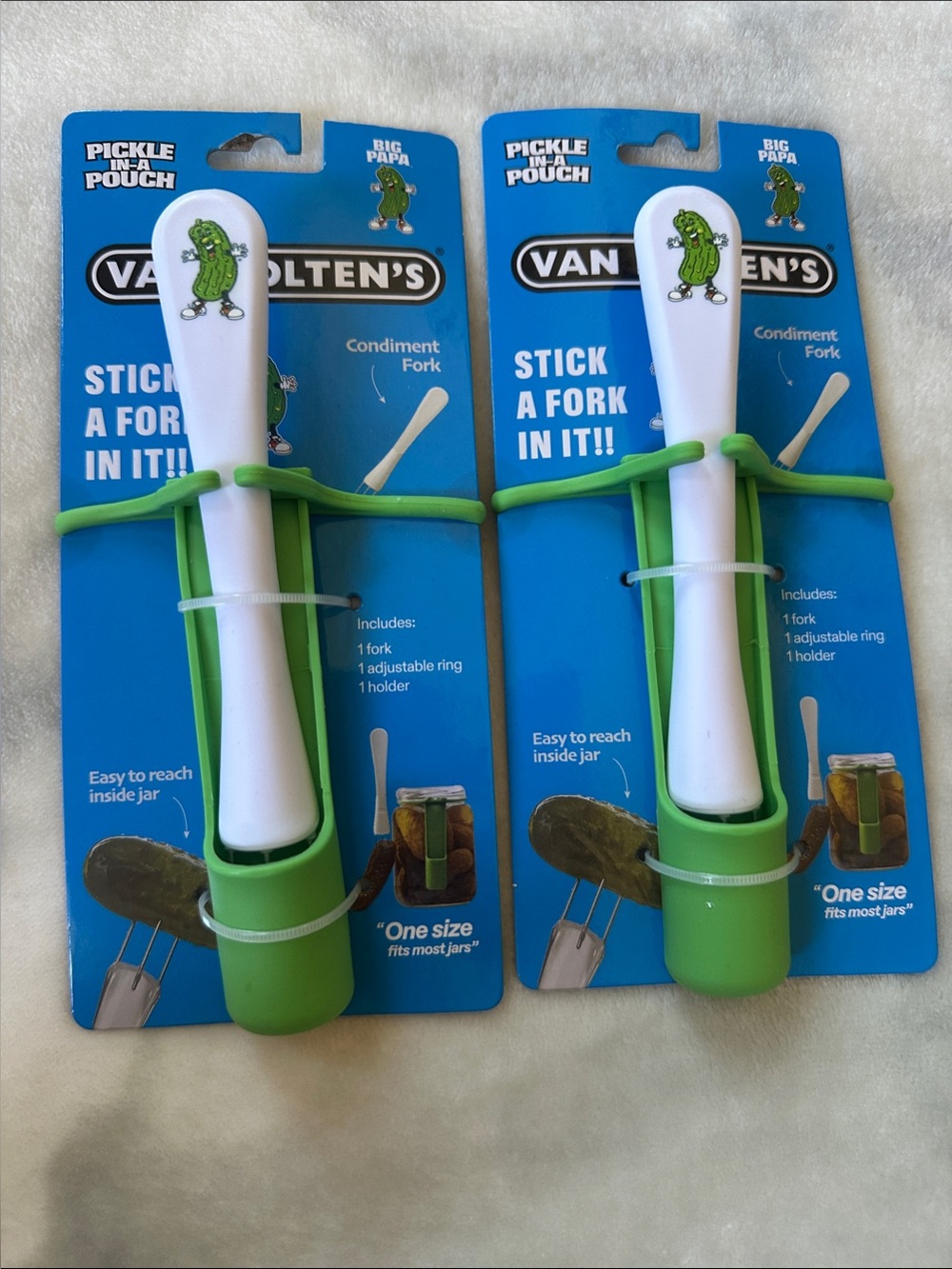 🆕 Pickle-in-a-Pouch Condiment Pickle Fork (2-pack)